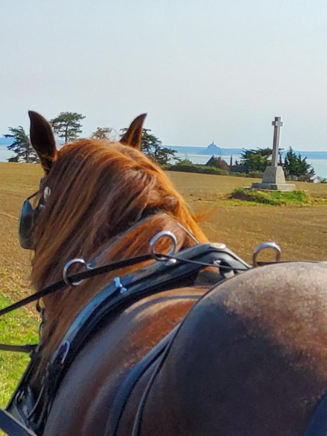 Chez Jollyjune, A Moins D'Une Heure Du Mont Saint Michel Champeaux Bagian luar foto